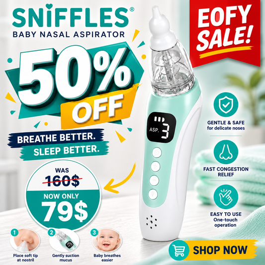Sniffles baby nasal aspirator
