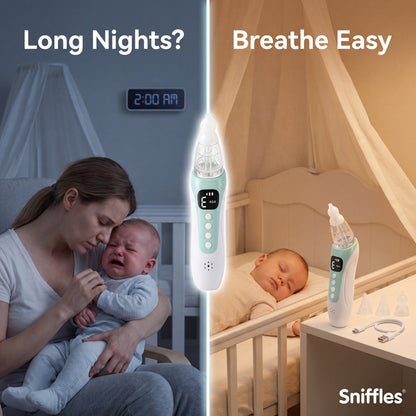 Sniffles baby nasal aspirator