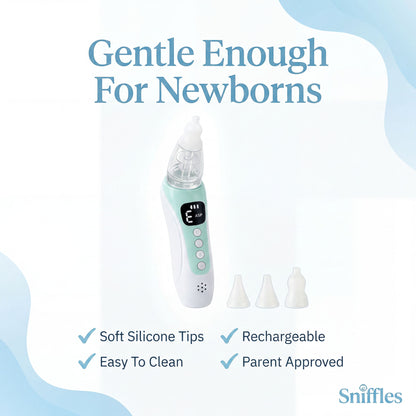 Sniffles baby nasal aspirator